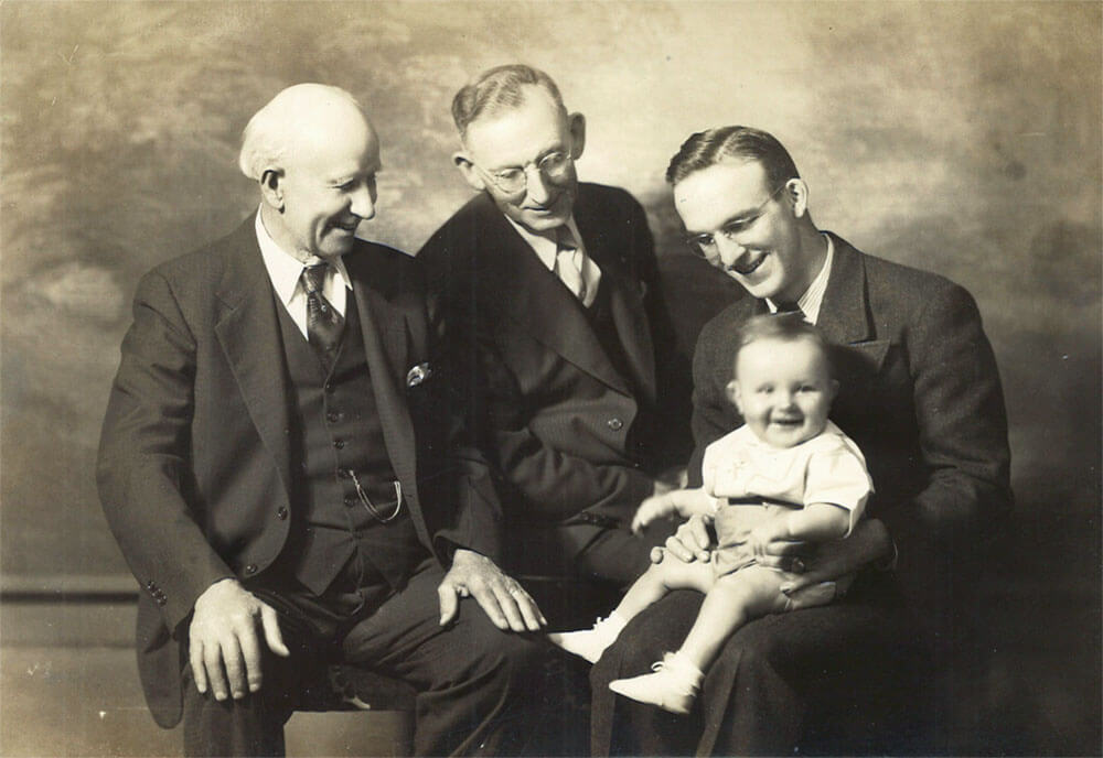 FJ, Arthur, Edwin, Dennis Norton 1939